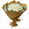 33枝白玫瑰 有了你所以很美 鲜花配送-全国鲜花包送