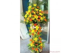 开业花篮 财源滚滚来 中国鲜花网-全国鲜花包送图1